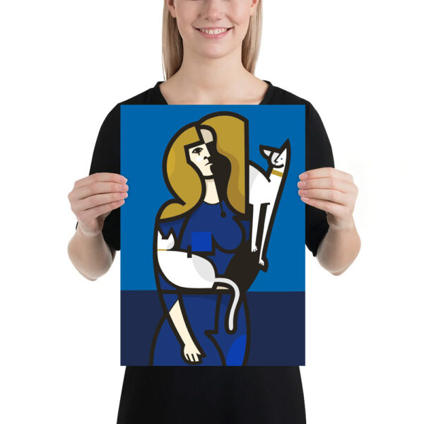 Donna con gatti - immagine 2
