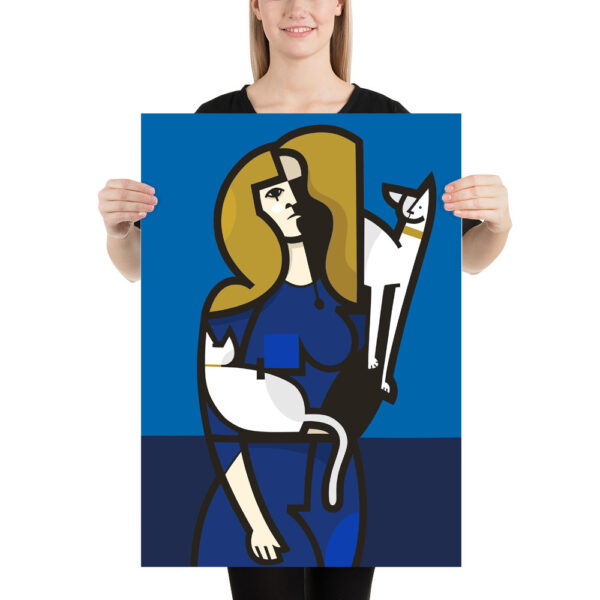 Donna con gatti - immagine 3