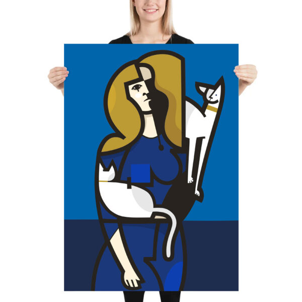 Donna con gatti - immagine 4